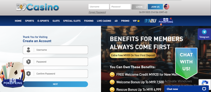 Filling in Your Account Details